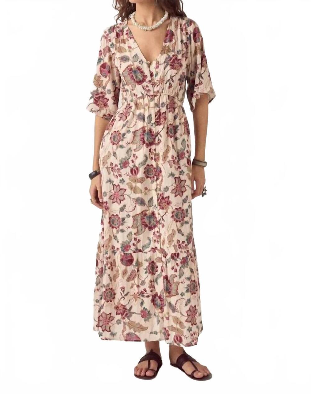 NEW MAISON HOTEL ginevra midi dress in sweet iris